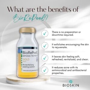 Skin Gold Biorevitalizing Peel Solution BIOREPEEL gold 12 ml 1 pc new